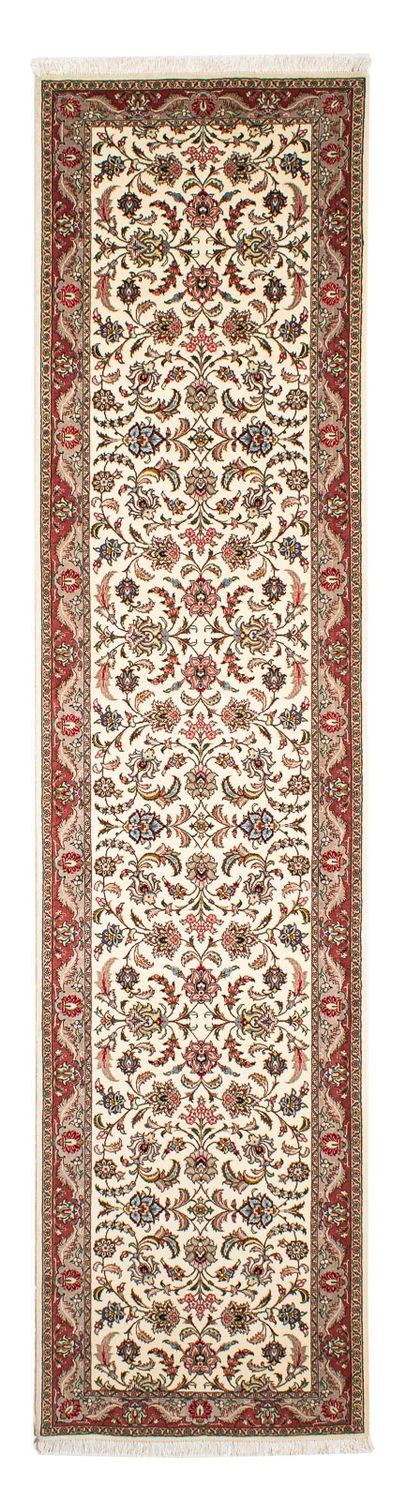 Loper Perzisch tapijt - Tabriz - Royal - 298 x 72 cm - beige