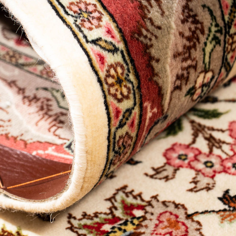 Loper Perzisch tapijt - Tabriz - Royal - 298 x 72 cm - beige