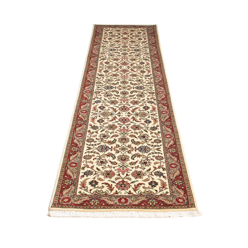 Loper Perzisch tapijt - Tabriz - Royal - 298 x 72 cm - beige