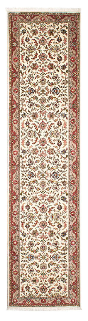 Loper Perzisch tapijt - Tabriz - Royal - 297 x 73 cm - beige