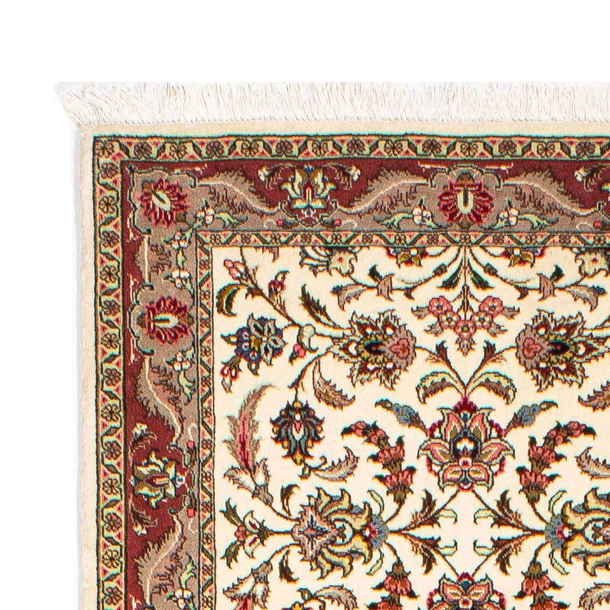 Loper Perzisch tapijt - Tabriz - Royal - 297 x 73 cm - beige