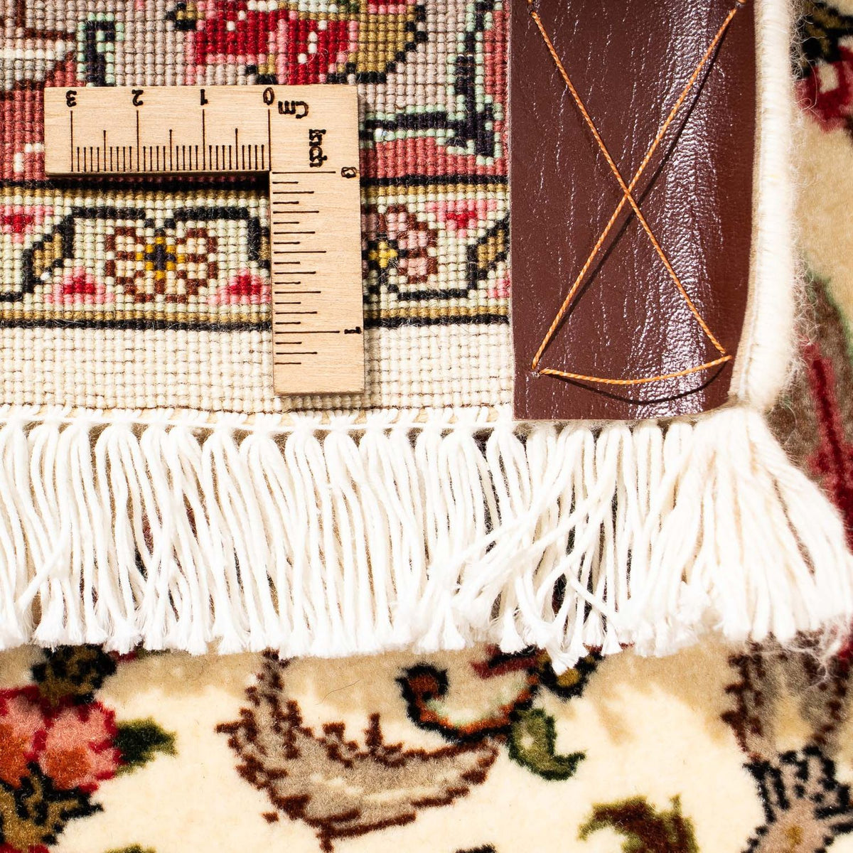 Loper Perzisch tapijt - Tabriz - Royal - 297 x 73 cm - beige