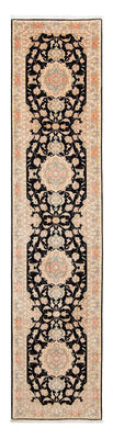 Loper Perzisch tapijt - Tabriz - Royal - 417 x 87 cm - donkerblauw