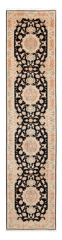 Loper Perzisch tapijt - Tabriz - Royal - 417 x 87 cm - donkerblauw