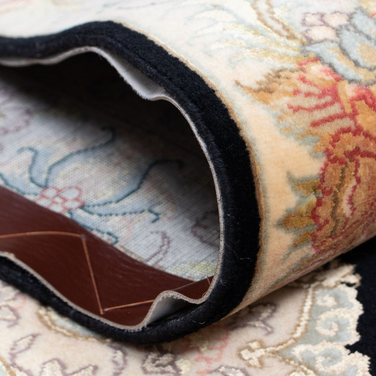 Loper Perzisch tapijt - Tabriz - Royal - 417 x 87 cm - donkerblauw