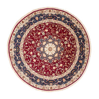 Perzisch tapijt - Tabriz - Royal rond  - 250 x 250 cm - donkerrood