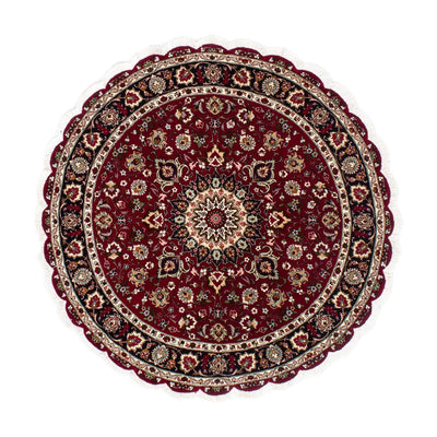 Perzisch tapijt - Tabriz - Royal rond  - 150 x 150 cm - donkerrood
