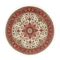 Perzisch tapijt - Tabriz - Royal rond  - 148 x 148 cm - beige