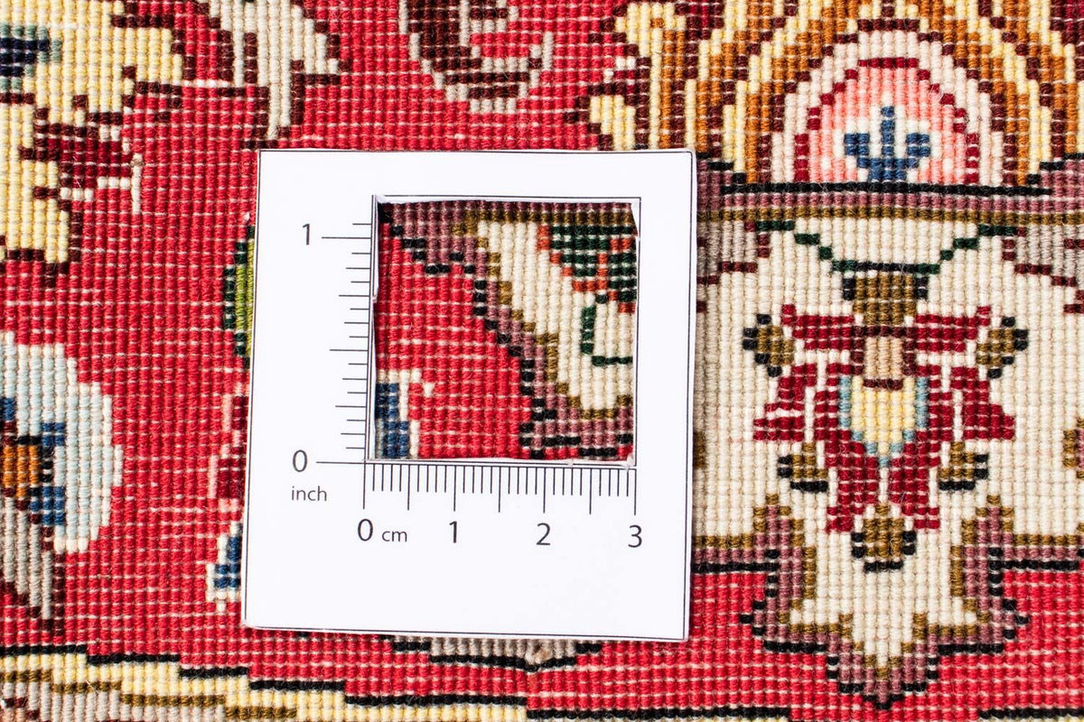 Perzisch tapijt - Tabriz - Royal rond  - 148 x 148 cm - beige