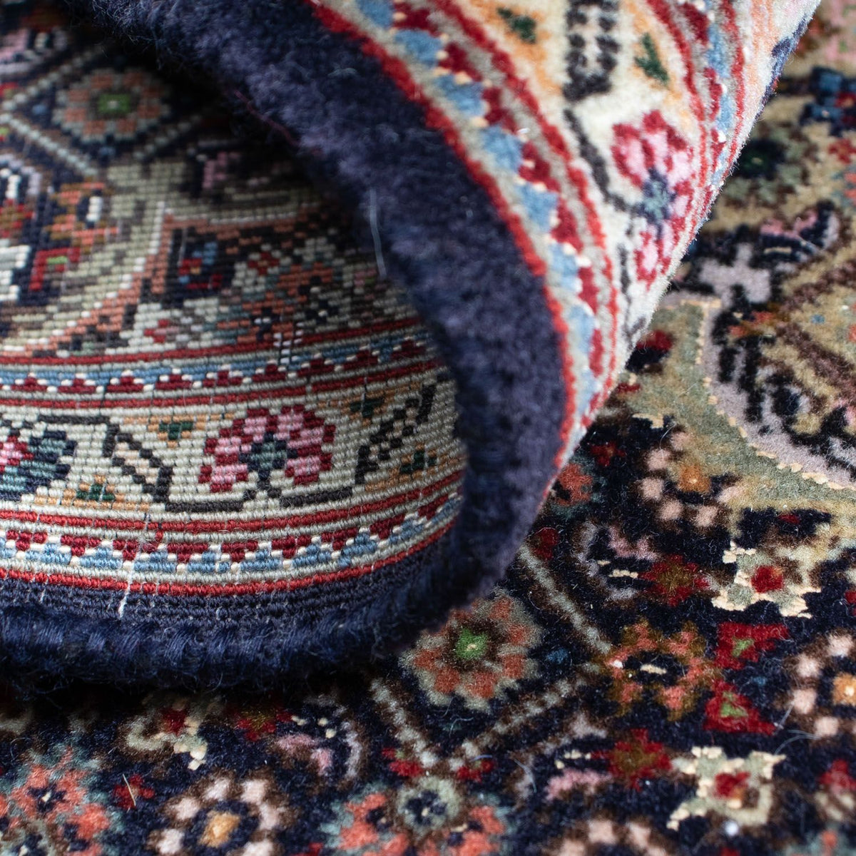 Perzisch tapijt - Tabriz - Royal - 88 x 66 cm - donkerblauw