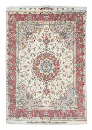 Perzisch tapijt - Tabriz - Royal - 207 x 150 cm - beige