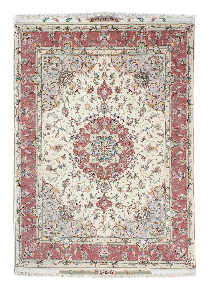 Perzisch tapijt - Tabriz - Royal - 207 x 150 cm - beige