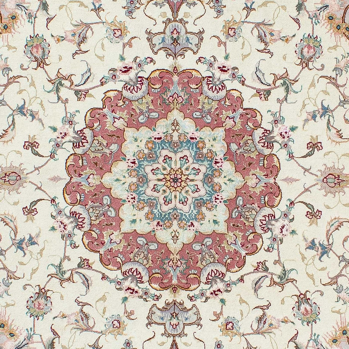 Perzisch tapijt - Tabriz - Royal - 207 x 150 cm - beige