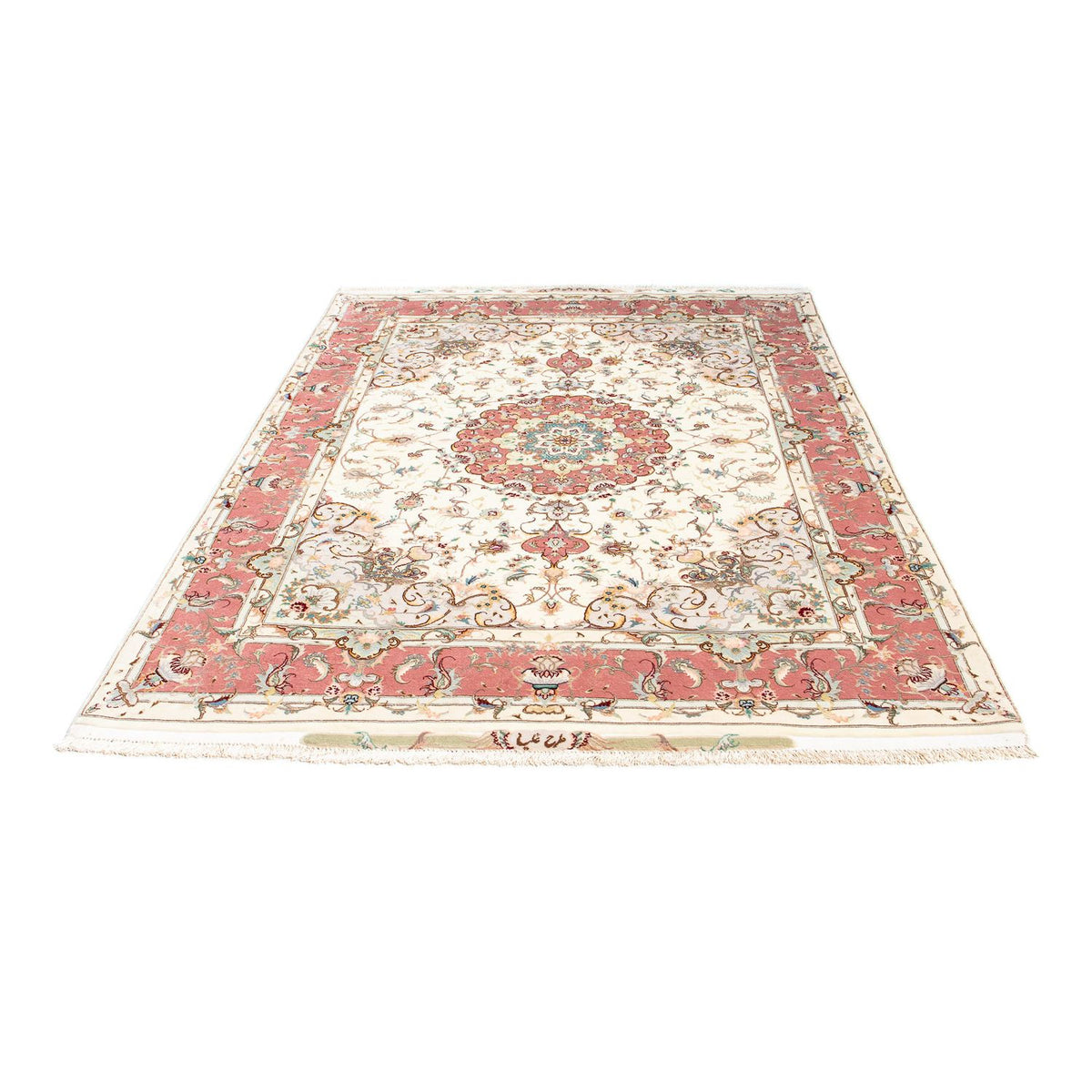 Perzisch tapijt - Tabriz - Royal - 207 x 150 cm - beige