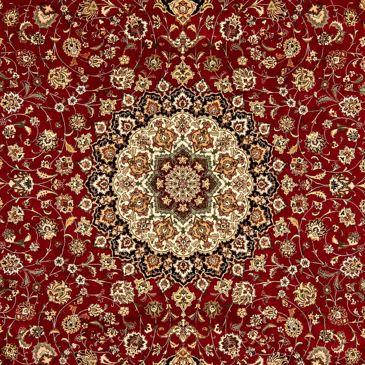 Perzisch tapijt - Tabriz - Royal - 354 x 252 cm - donkerrood