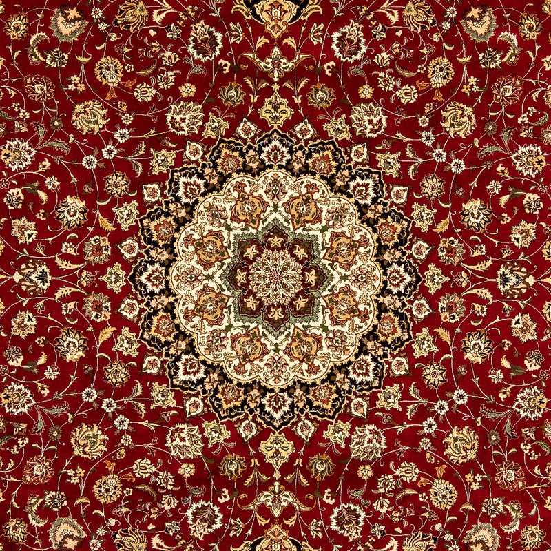 Perzisch tapijt - Tabriz - Royal - 354 x 252 cm - donkerrood