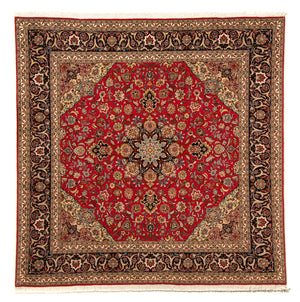 Perzisch tapijt - Tabriz - Royal vierkant  - 204 x 203 cm - rood