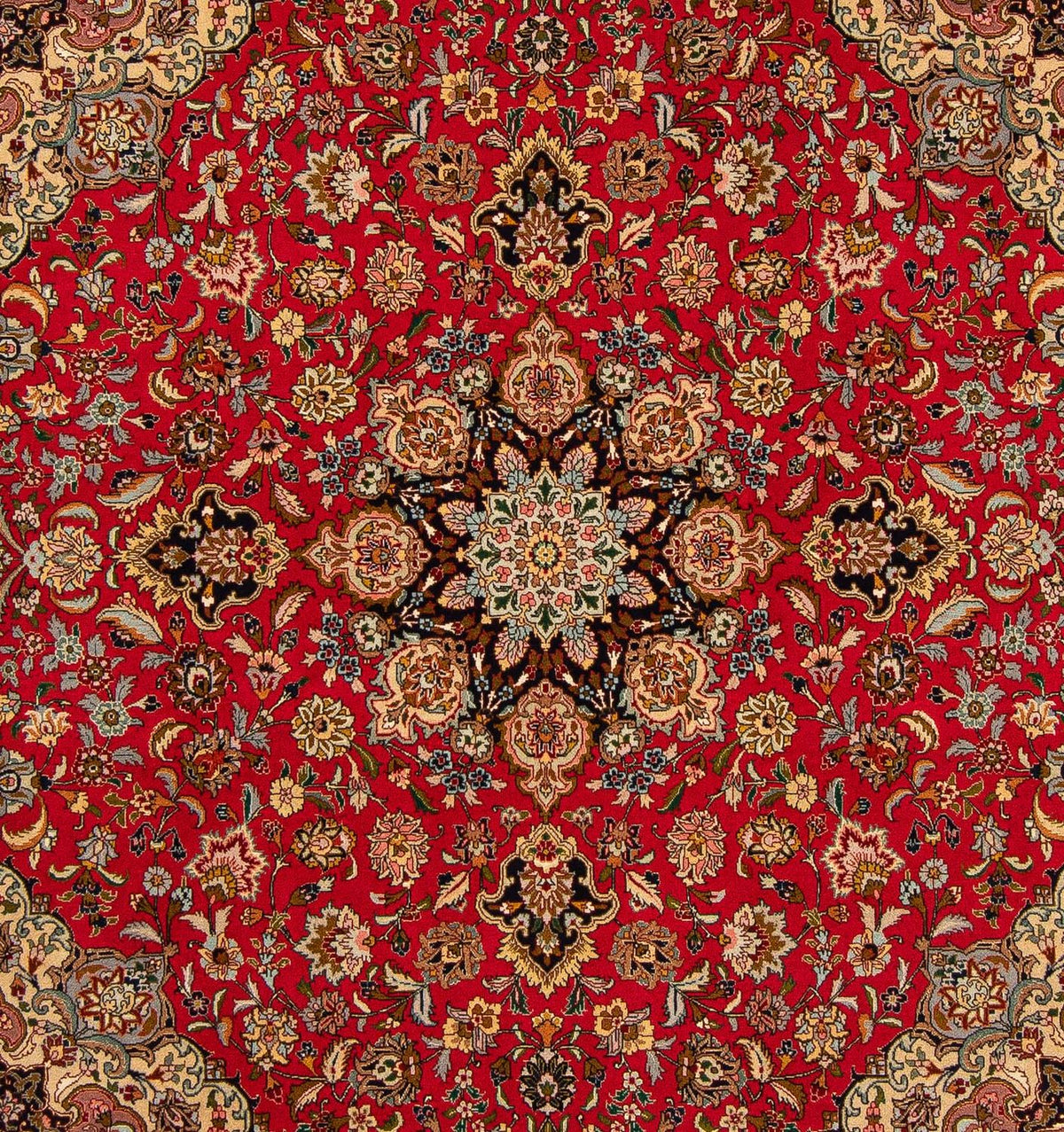 Perzisch tapijt - Tabriz - Royal vierkant  - 204 x 203 cm - rood