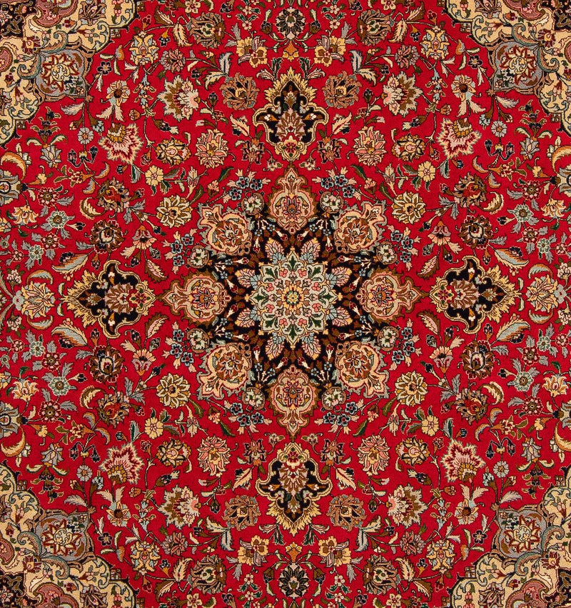 Perzisch tapijt - Tabriz - Royal vierkant  - 204 x 203 cm - rood