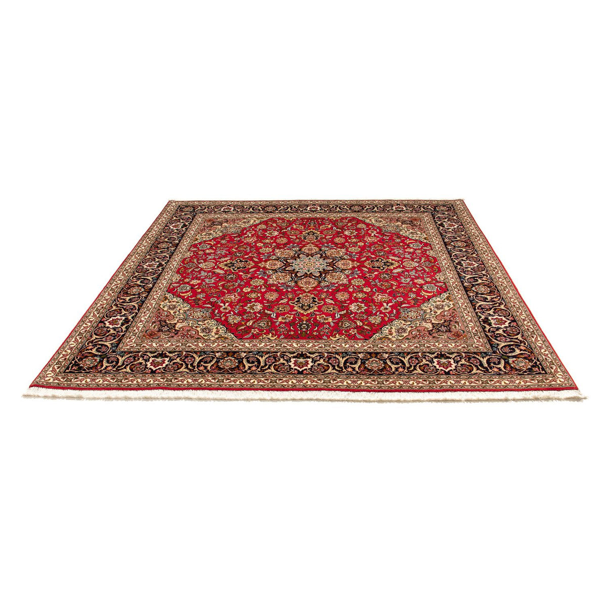 Perzisch tapijt - Tabriz - Royal vierkant  - 204 x 203 cm - rood