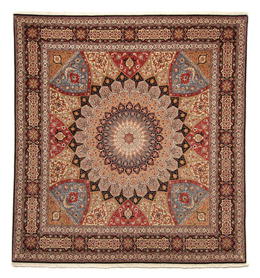 Perzisch tapijt - Tabriz - Royal vierkant  - 264 x 252 cm - lichtbruin