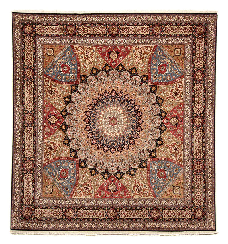 Perzisch tapijt - Tabriz - Royal vierkant  - 264 x 252 cm - lichtbruin