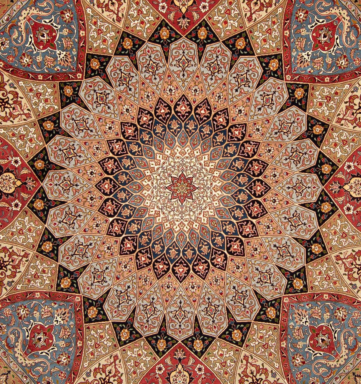Perzisch tapijt - Tabriz - Royal vierkant  - 264 x 252 cm - lichtbruin