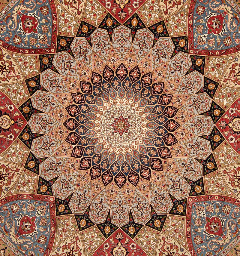 Perzisch tapijt - Tabriz - Royal vierkant  - 264 x 252 cm - lichtbruin