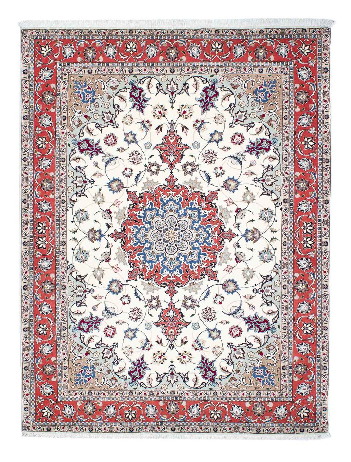 Perzisch tapijt - Tabriz - Royal - 198 x 151 cm - beige