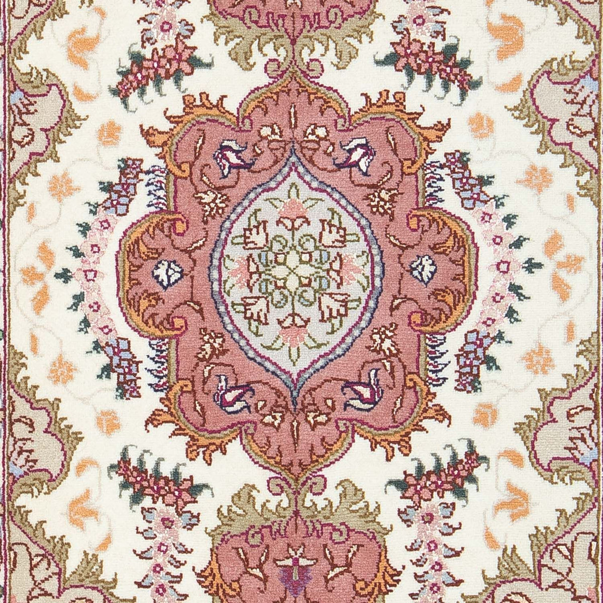 Perzisch tapijt - Tabriz - Royal - 88 x 60 cm - beige