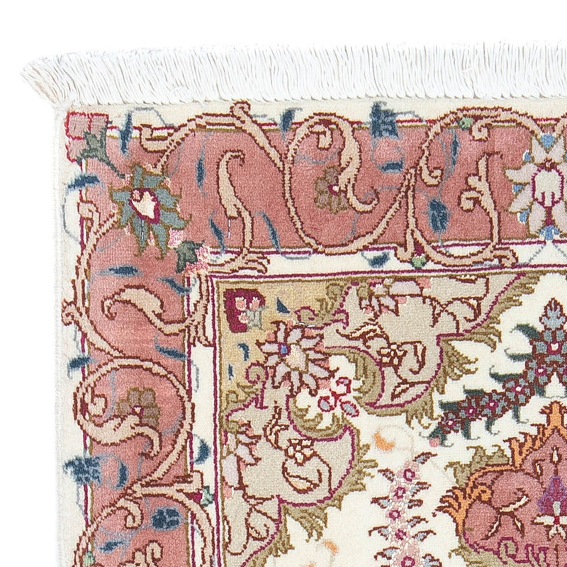 Perzisch tapijt - Tabriz - Royal - 88 x 60 cm - beige