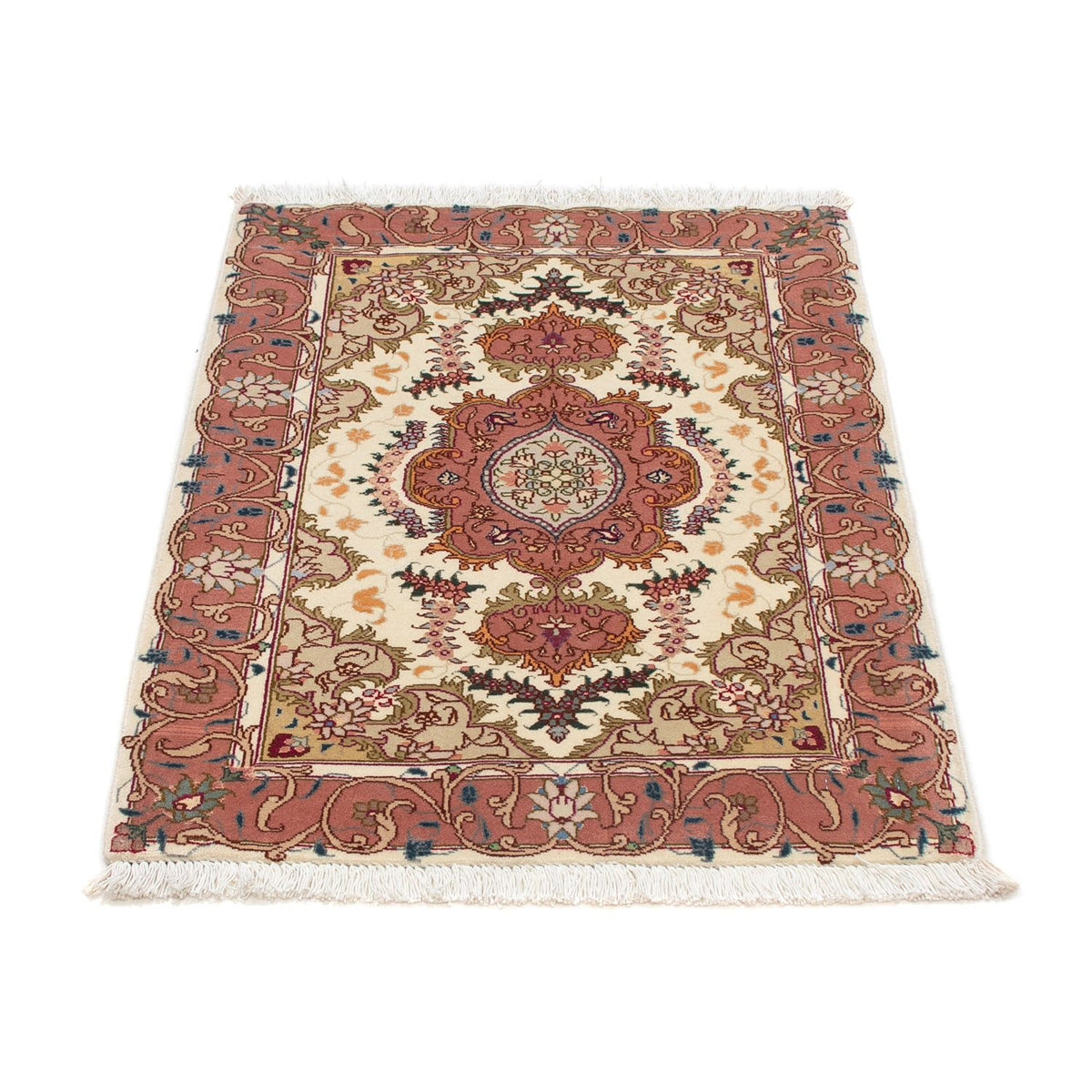 Perzisch tapijt - Tabriz - Royal - 88 x 60 cm - beige
