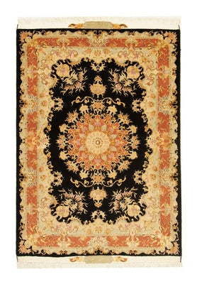 Perzisch tapijt - Tabriz - Royal - 138 x 101 cm - zwart
