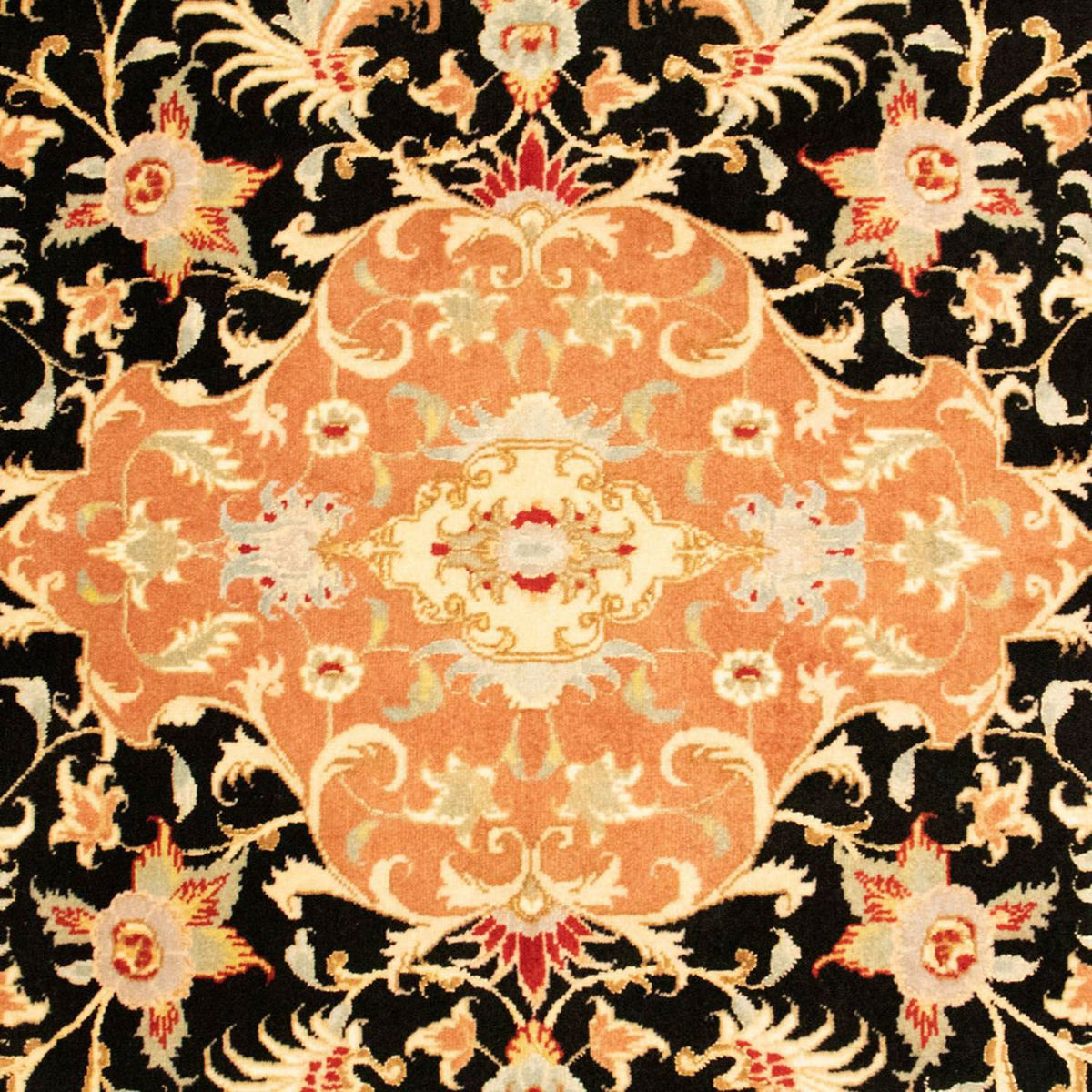 Perzisch tapijt - Tabriz - Royal - 150 x 101 cm - zwart