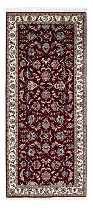 Loper Perzisch tapijt - Tabriz - Royal - 205 x 88 cm - donkerrood