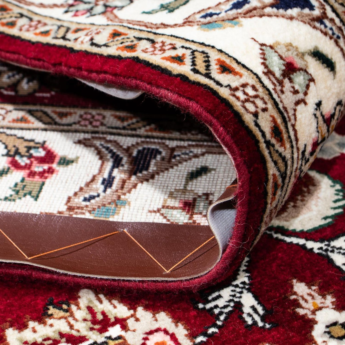 Loper Perzisch tapijt - Tabriz - Royal - 205 x 88 cm - donkerrood