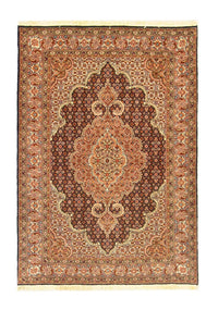 Perzisch tapijt - Tabriz - Royal - 145 x 101 cm - zwart