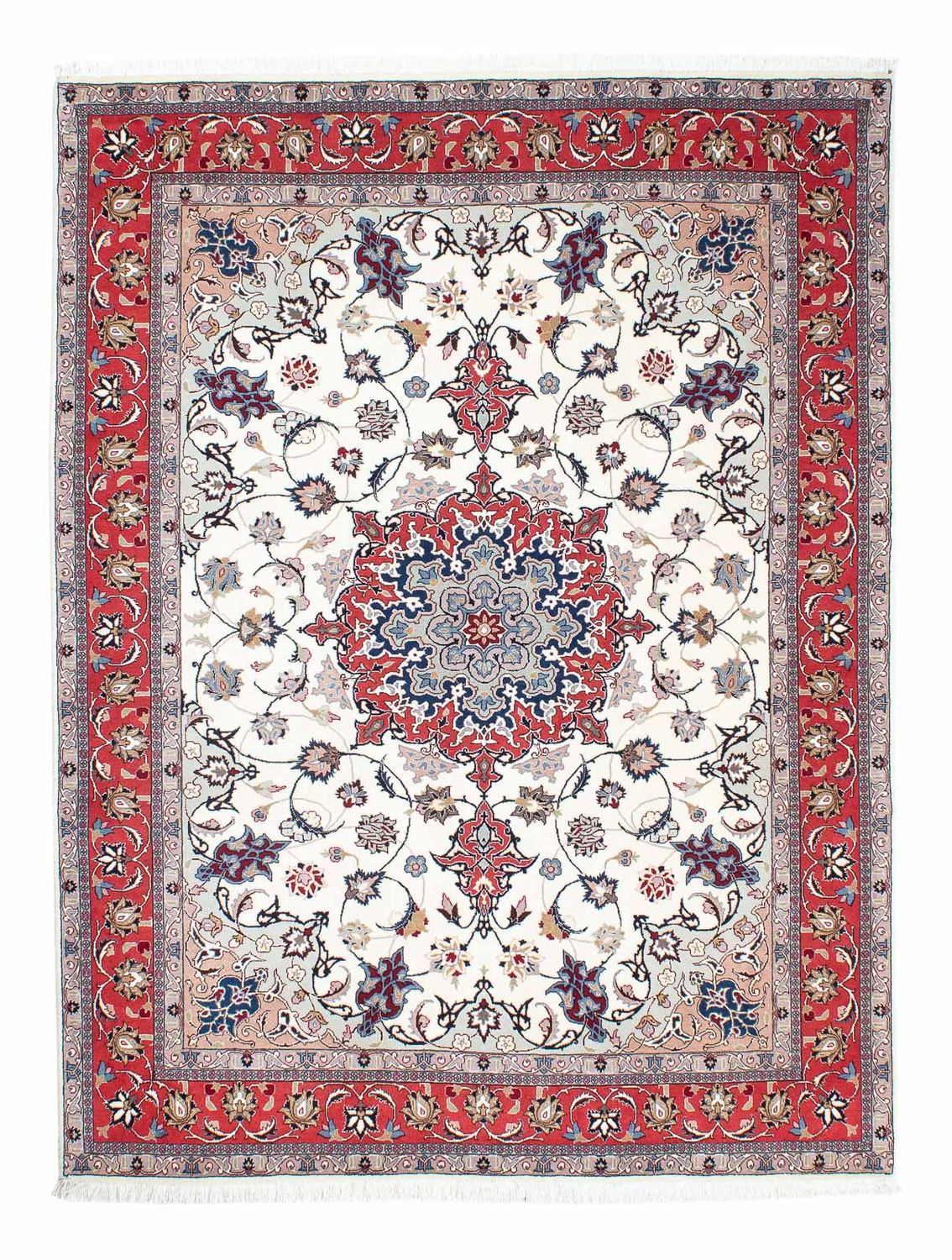 Perzisch tapijt - Tabriz - Royal - 202 x 147 cm - beige