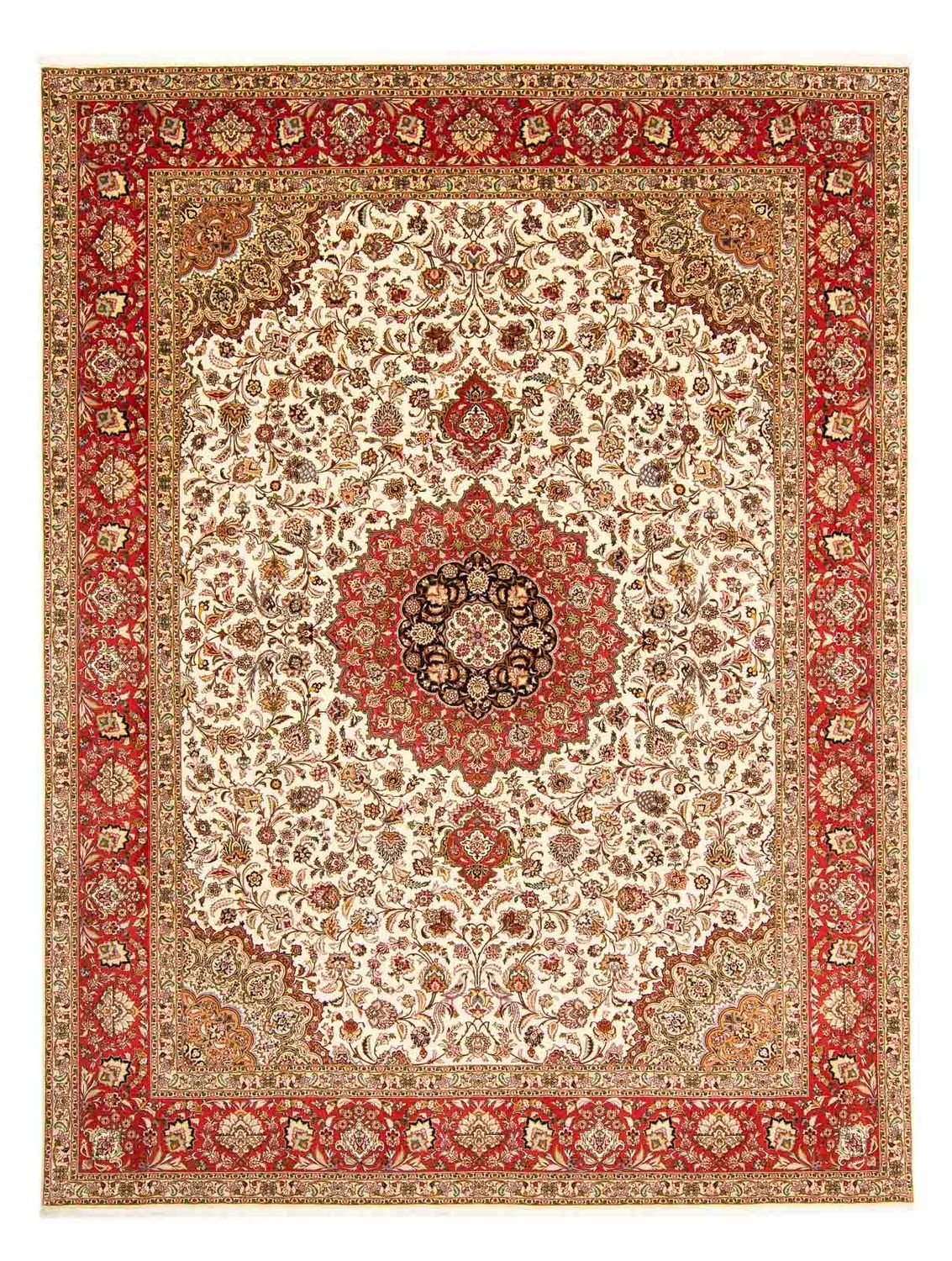 Perzisch tapijt - Tabriz - Royal - 394 x 305 cm - rood