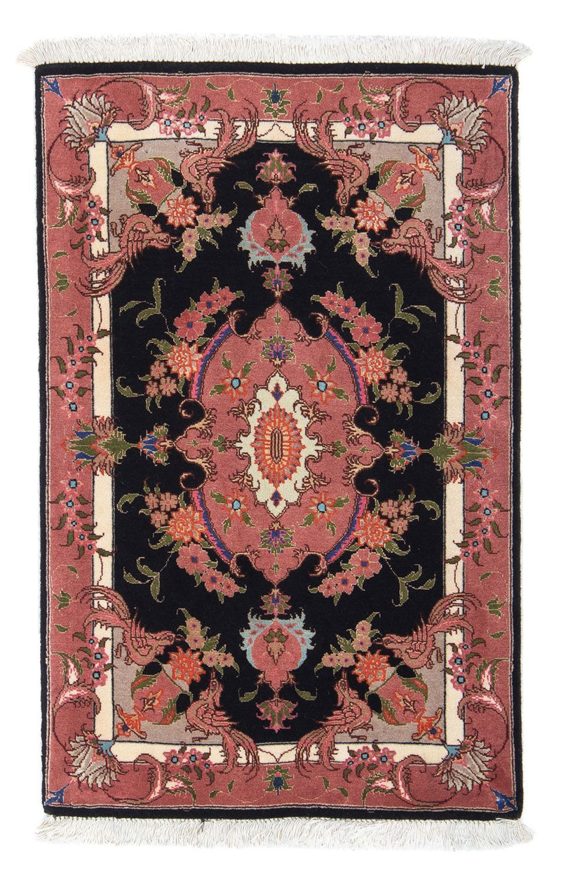 Perzisch tapijt - Tabriz - Royal - 90 x 60 cm - donkerblauw