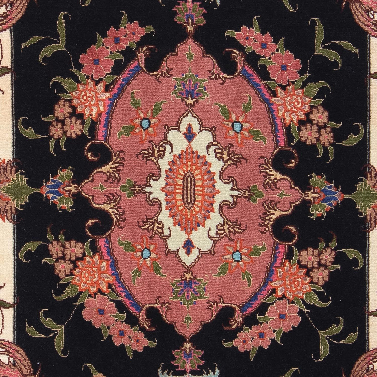 Perzisch tapijt - Tabriz - Royal - 90 x 60 cm - donkerblauw
