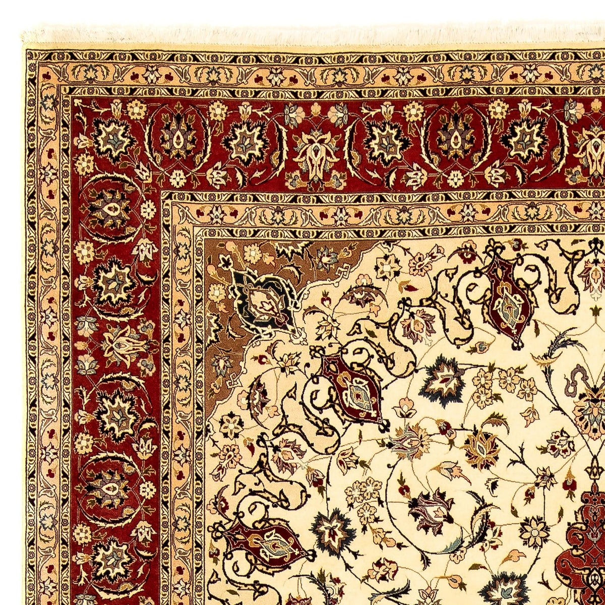 Perzisch tapijt - Tabriz - Royal - 340 x 255 cm - beige