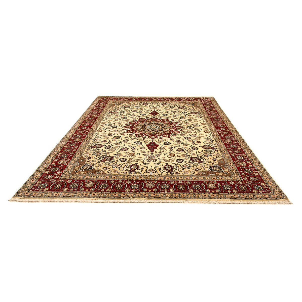 Perzisch tapijt - Tabriz - Royal - 340 x 255 cm - beige