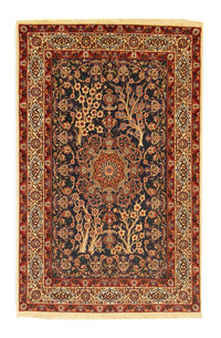 Perzisch tapijt - Isfahan - Premium - 155 x 103 cm - zwart