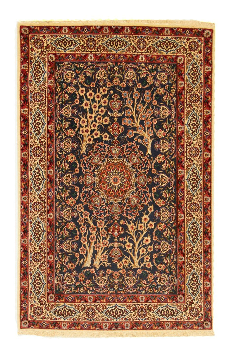 Perzisch tapijt - Isfahan - Premium - 155 x 103 cm - zwart