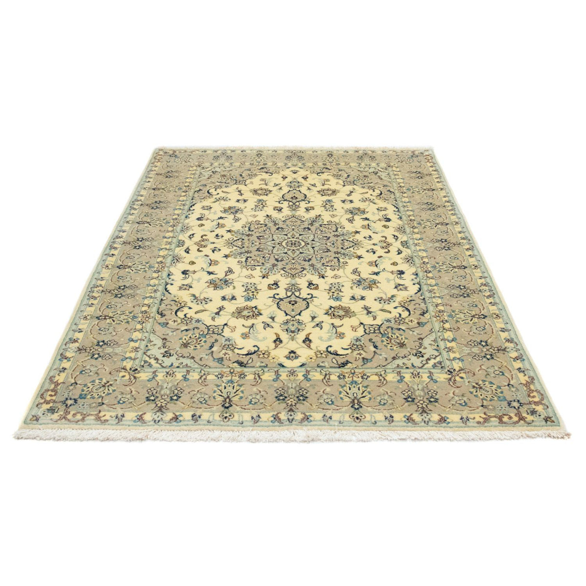 Perzisch tapijt - Keshan - 210 x 137 cm - beige