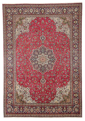 Perzisch tapijt - Tabriz - Royal - 405 x 300 cm - rood