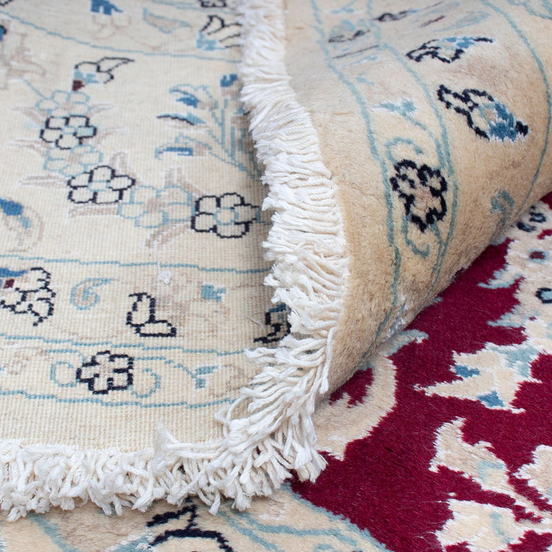 Perzisch tapijt - Nain rond  - 295 x 295 cm - donkerrood