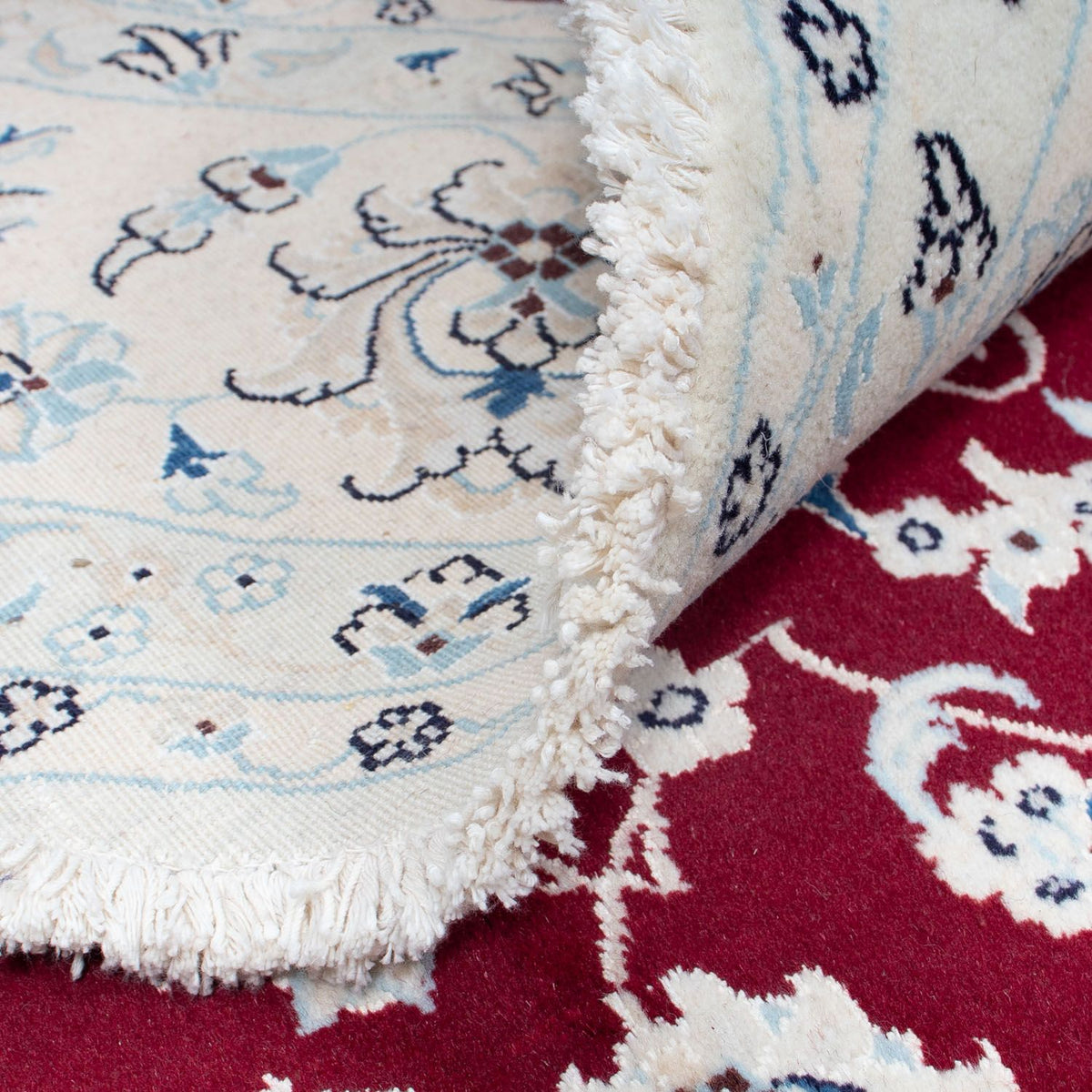 Perzisch tapijt - Nain rond  - 300 x 300 cm - donkerrood