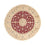 Perzisch tapijt - Nain rond  - 242 x 242 cm - donkerrood